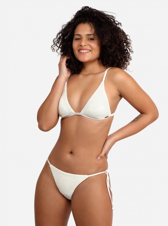 Scrunch Triangle Bikini In Ivory Free Society Free Society