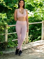 Free Society - Ruched Back Leggings in Blush 1 Thumb