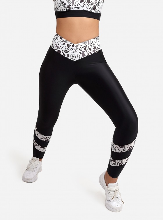 Free Society - Bla Bla Cross Band Leggings 3