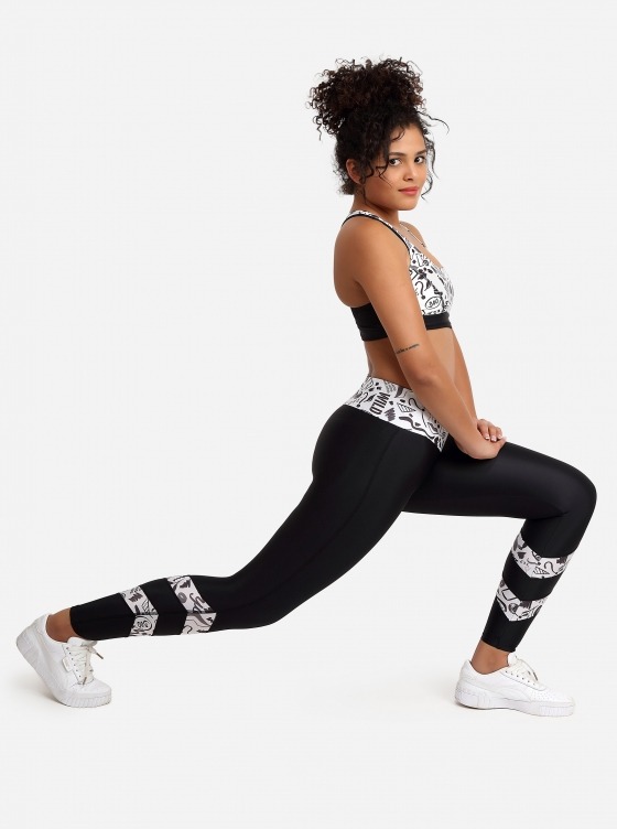 Free Society - Bla Bla Cross Band Leggings 4