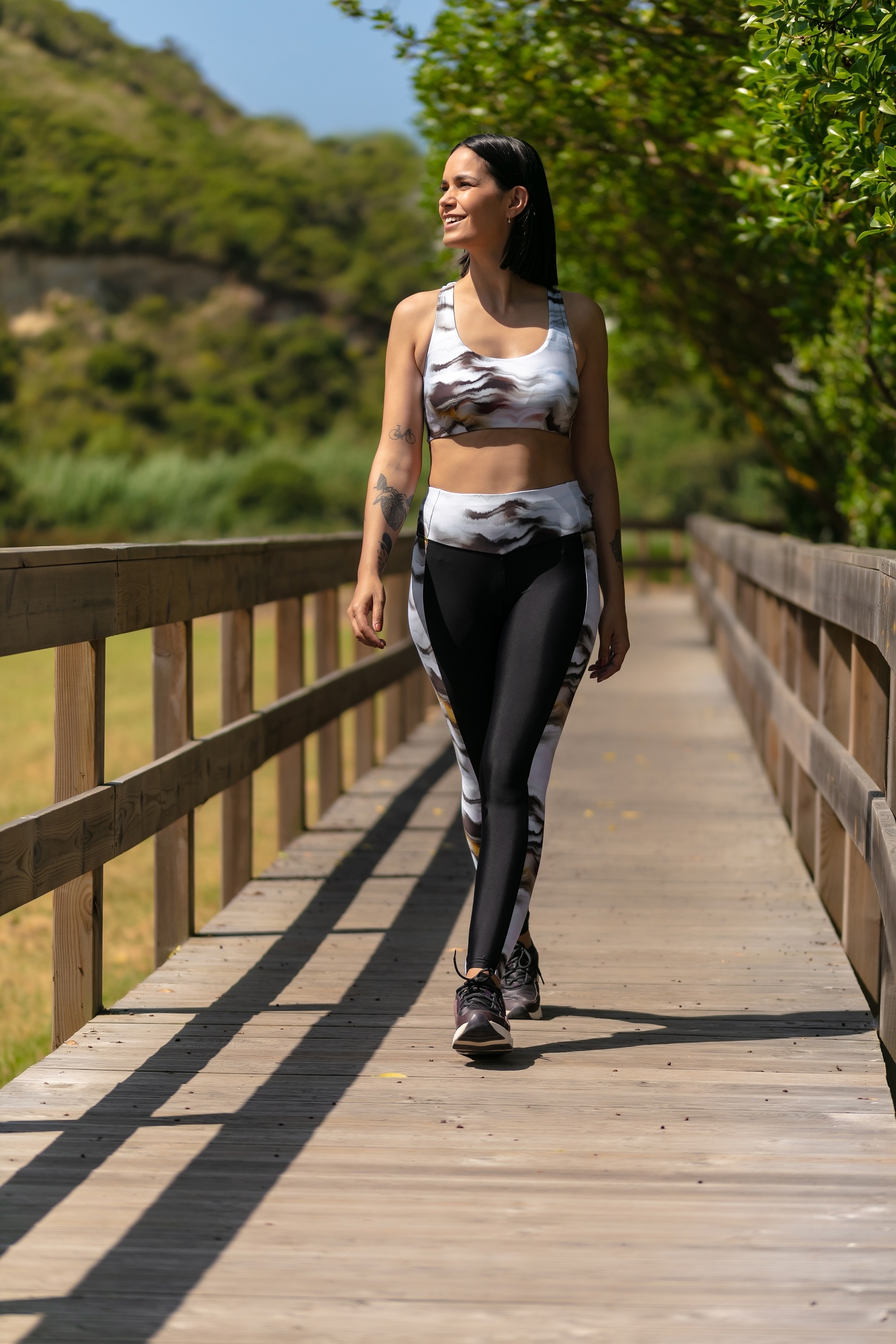 Free Society - Marble Contrast Leggings 1 Zoom Image