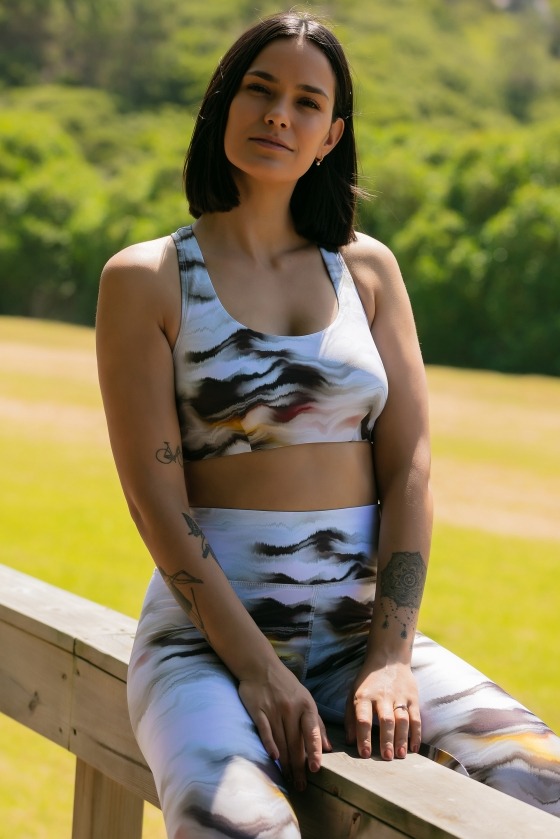 Free Society - Marble Sport Bra 1