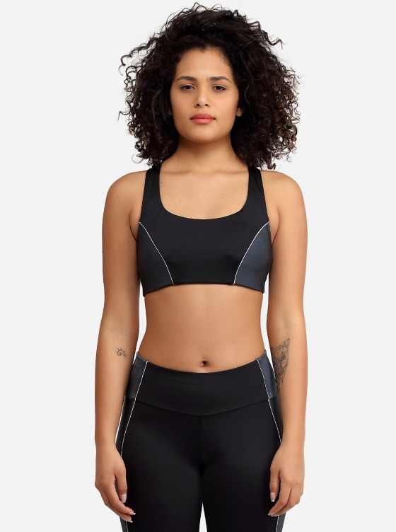 Free Society - Metalic Grey Sport Bra 3