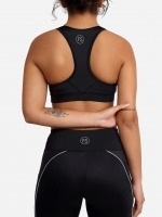 Free Society - Contrast Piping Sport Bra in Black 5 Thumb