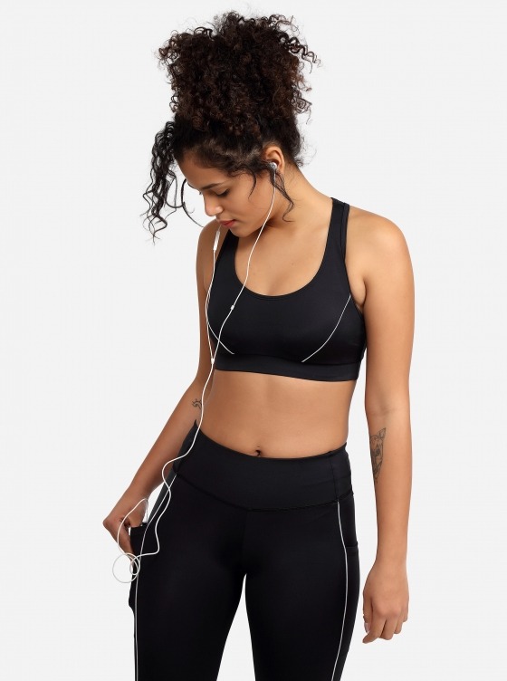 Free Society - Contrast Piping Leggings in Black 5