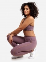 Free Society - Contrast Piping Leggings in Plum 2 Thumb