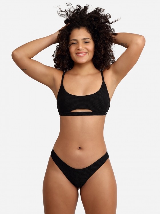 Free Society - Lattice Texture Crop Bikini 2