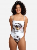 Free Society - Marble Eco Bandeau Swimsuit 2 Thumb