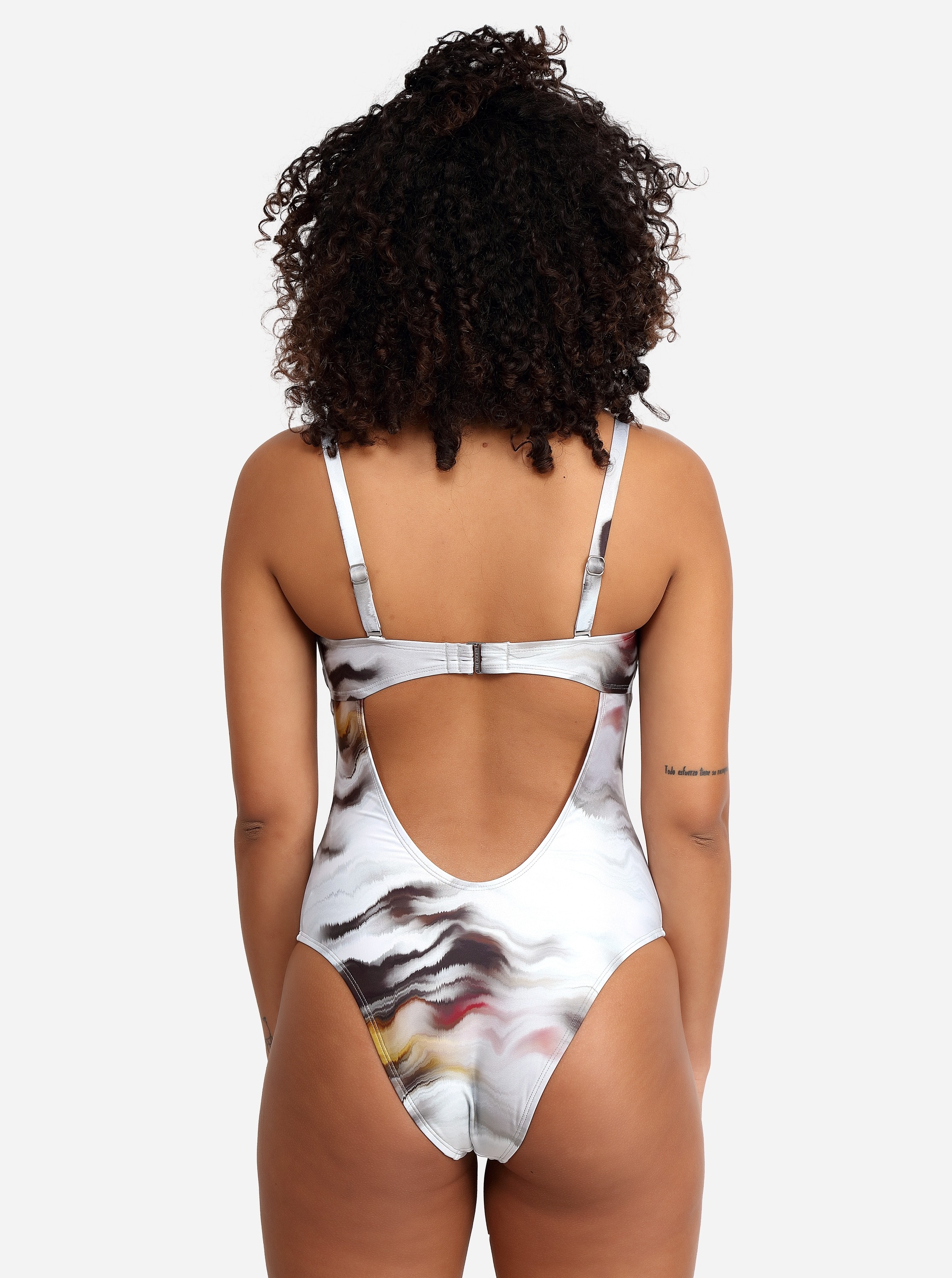 Free Society - Marble Eco Bandeau Swimsuit 5 Imagem Zoom