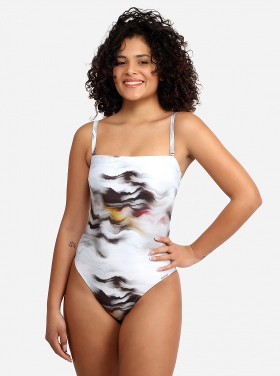 Free Society - Marble Eco Bandeau Swimsuit 3