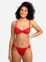 Free Society - Metalic Red Under Wire Ring Bikini 1 Thumb