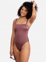 Free Society - Plum Square Neck Swimsuit 3 Thumb