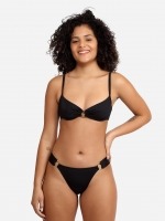 Free Society - Metalic Black Under Wire Ring Bikini 1 Thumb