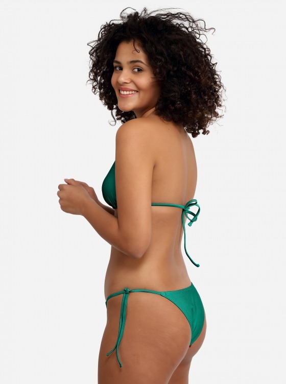 Free Society - Metalic Green Triangle Bikini 3