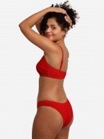 Free Society - Scrunch Crop Bikini in Red 4 Thumb