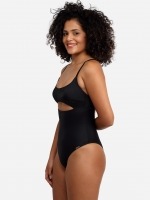Free Society - Cut Out Swimsuit in Black 3 Thumb