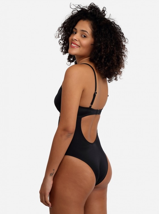 Black cut outlet out swimsuit