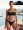 Square Neck Bikini in Shiny Black