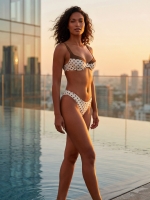 Free Society - Polka Dot Underwire Bikini in Cream 2 Thumb