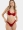 Crinkle Underwire Halter Bikini in Red