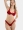 Crinkle Underwire Halter Top in Red