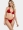 Crinkle Triangle Bikini in Red