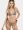 Stripe Crinkle Triangle Bikini in Blk & Wht