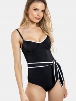 Free Society - Tie Belt Underwire Swimsuit 1 Thumb