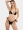 Lace Triangle Bikini in Black