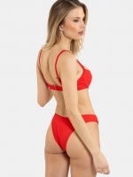 Free Society - Knot Underwire Bikini in Red 5 Thumb