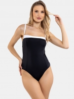 Free Society - Contrast Swimsuit in Blk & Wht 3 Thumb