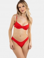 Free Society - Knot Underwire Bikini in Red 3 Thumb