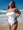 Bandeau Wrap Tie Swimsuit in Off-white