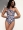One Shoulder Swimsuit in Blk&Wht Zebra