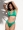 Band Triangle Bikini in Metalic Green		