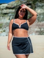 Free Society - Contrast Mini Skirt in Black 1 Thumb