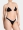 Contrast Piping Triangle Bikini in Black