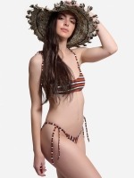 Free Society - Stripe Bralette Bikini 1 Thumb
