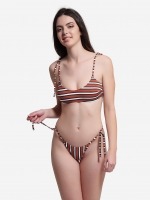 Free Society - Stripe Bralette Bikini 2 Thumb