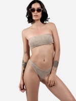 Free Society - Smocked Bandeau Bikini 1 Thumb