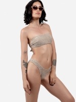 Free Society - Smocked Bandeau Bikini 2 Thumb