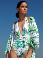 Free Society - White Palm Kimono 1 Thumb