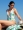White Palm Halter Swimsuit